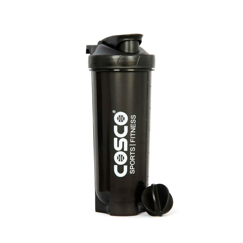 Cosco Power Gym Shaker with Holder | Black |  700 ml