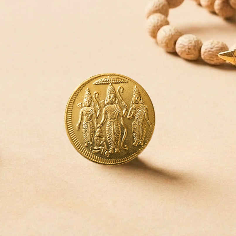 Ram Darbar Coin Gold Plated | Svasti