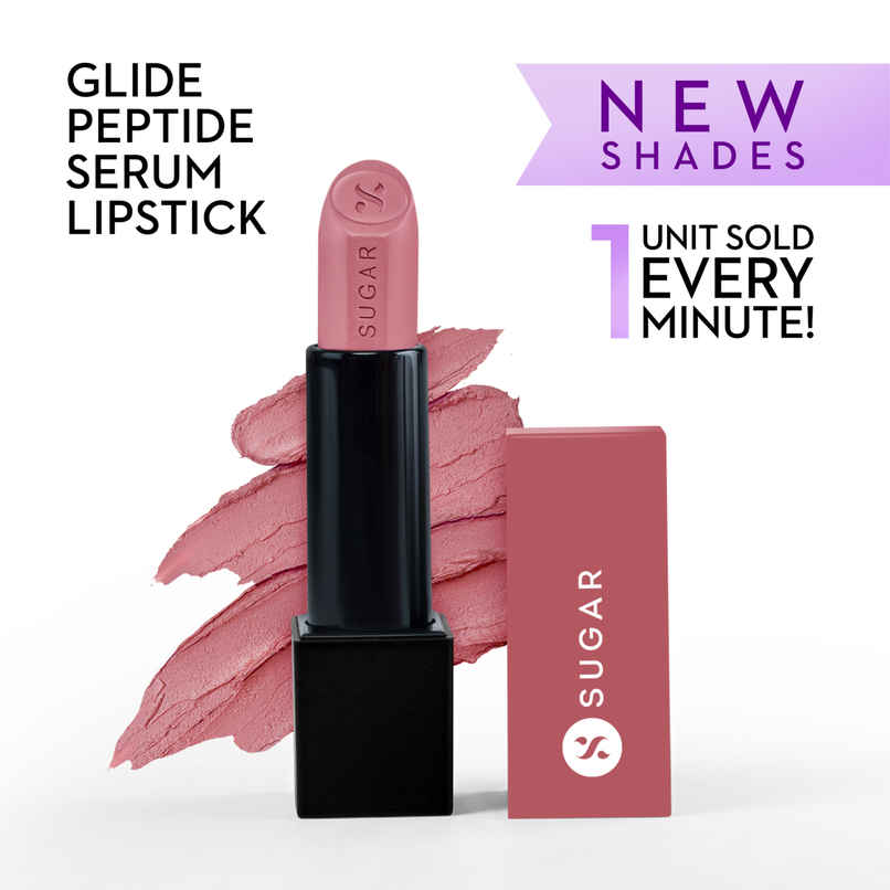 SUGAR Cosmetics Glide Peptide Serum Lipstick | 09 Boston Blush SUGAR Cosmetics Glide Peptide Serum Lipstick | 09 Boston Blush