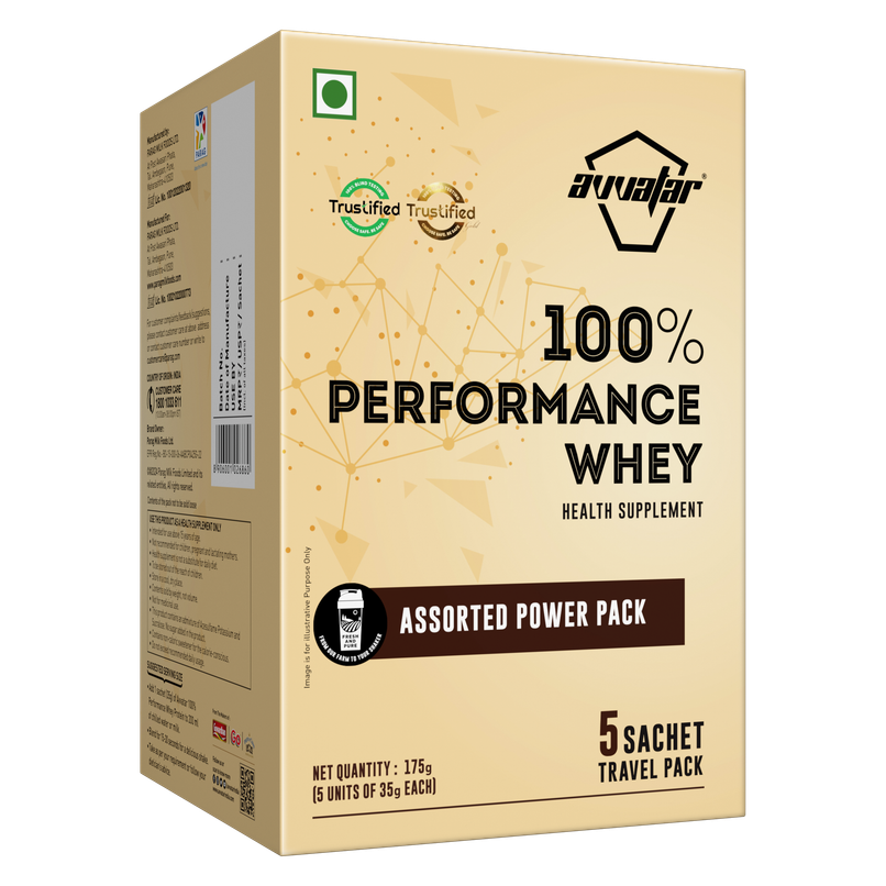 Avvatar Performance Whey Protein | Travel Pack | Assorted Power Pack