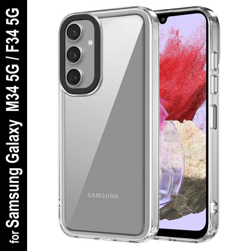 Zapcase Back Cover for Samsung Galaxy M34 5G | Space-Clear