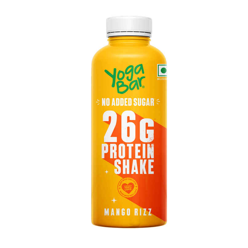 Yoga Bar 26g Protein Shake Mango Rizz, No Added Sugar, Rich In Calcium, 171 Calories Yoga Bar 26g Protein Shake Mango Rizz, No Added Sugar, Rich In Calcium, 171 Calories