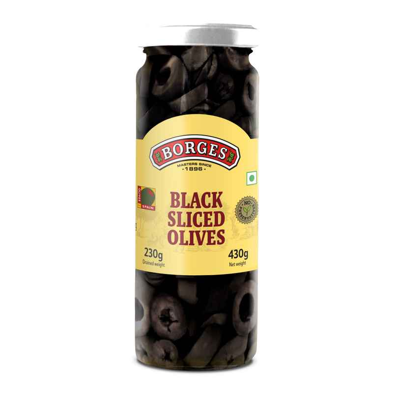 Borges Black Sliced Olives