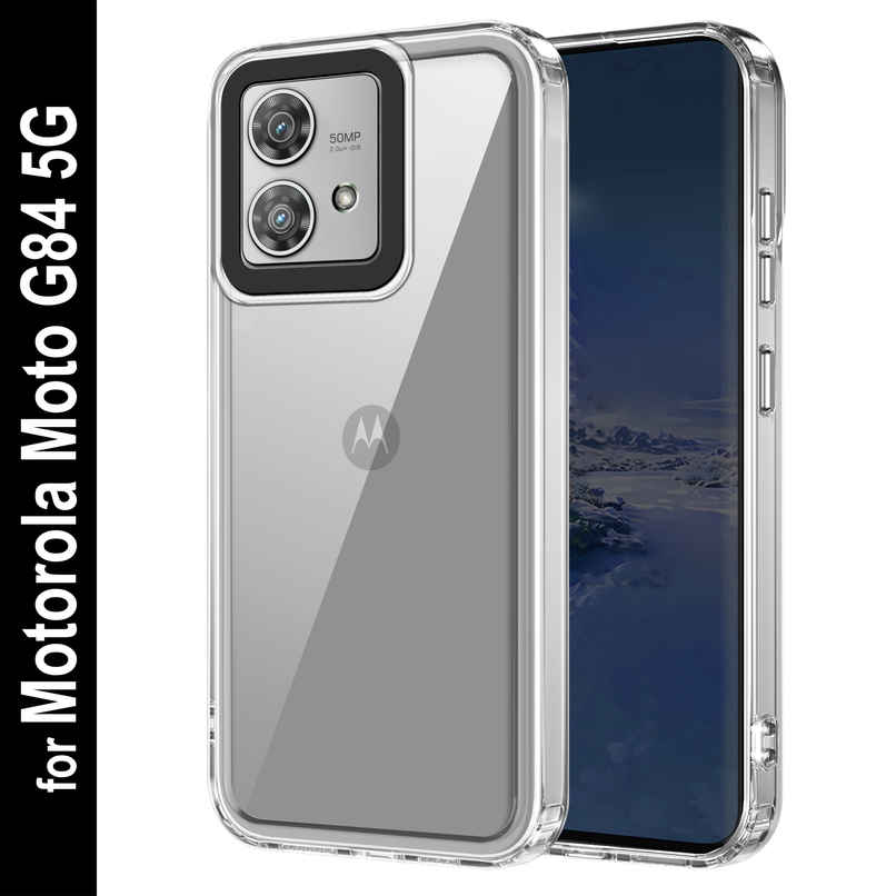 Zapcase Back Cover for Motorola G84 5G | Space-Clear