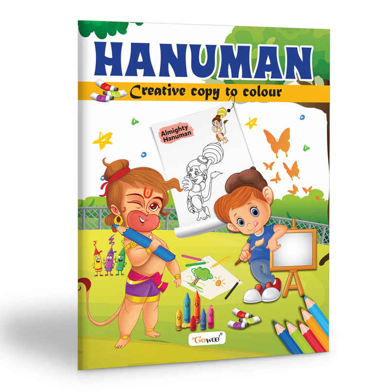 Hanuman-Creative Copy To Colour | Children Colouring Book | Educational Colouring Book for Kids