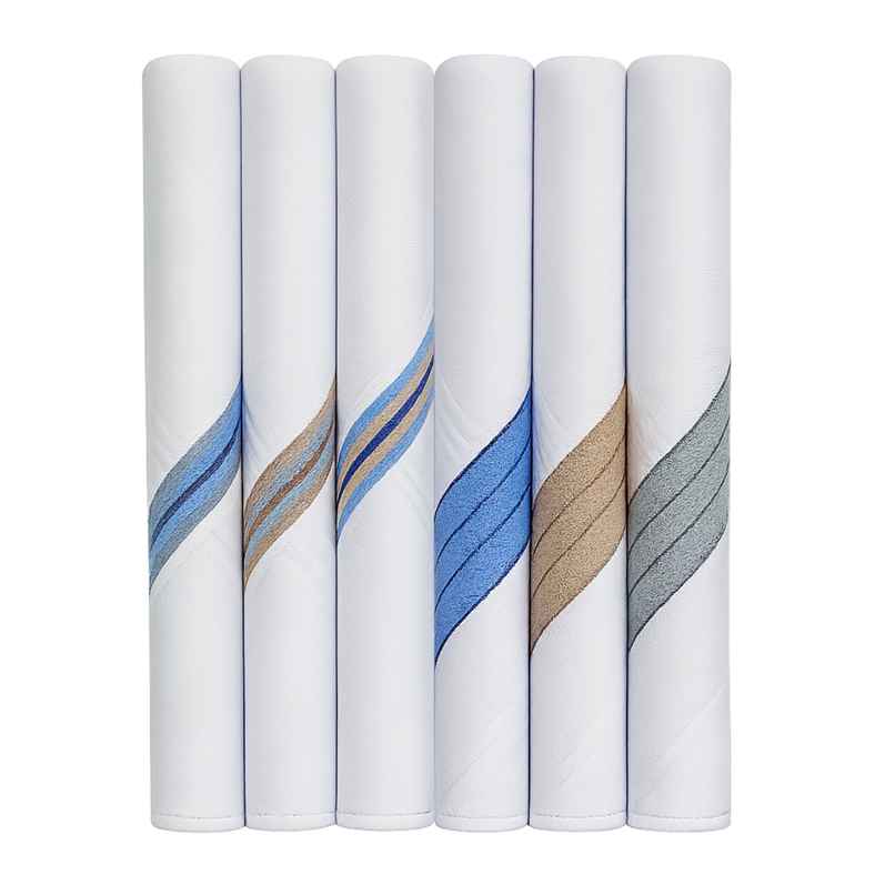 Royal Mart Men's Striped Cotton Handkerchief | Assorted