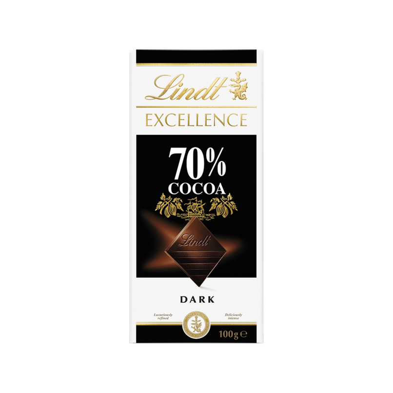 Lindt Excellence 70 % Cocoa Dark Chocolate