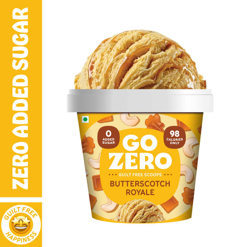 Go Zero Butterscotch Royale Guilt Free Ice Cream Cup