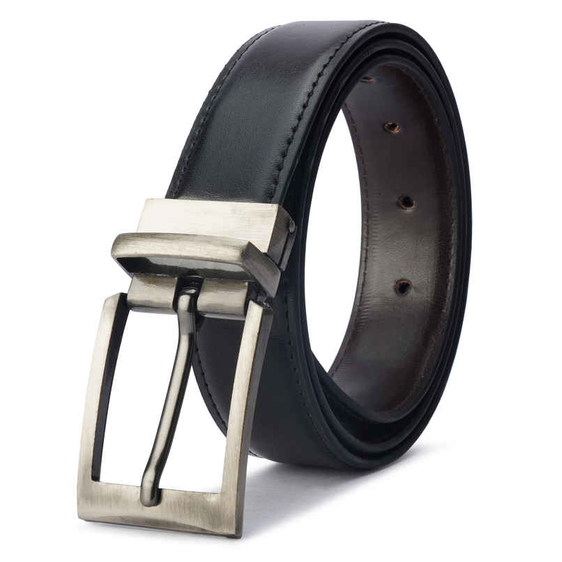 Kastner Men's Artificial Leather Reversible Belt with Dual-Side Design | Multicolour - 34