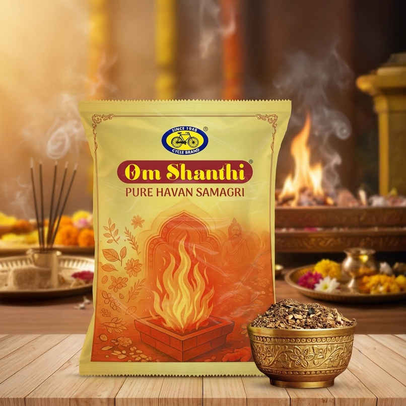 Pure Om Shanthi Havan Samagri | Premium Puja & Ritual Blend for Sacred Offerings | Cycle Pure Om Shanthi Havan Samagri | Premium Puja & Ritual Blend for Sacred Offerings | Cycle