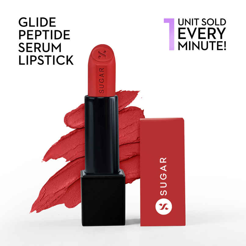 SUGAR Glide Peptide Serum Lipstick | 04 Cairo Crimson SUGAR Glide Peptide Serum Lipstick | 04 Cairo Crimson
