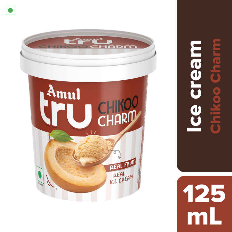 Amul Tru Chikoo Charm Ice Cream Cup Amul Tru Chikoo Charm Ice Cream Cup