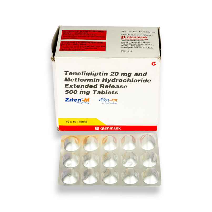 Ziten-M 20mg/500mg Tablet ER