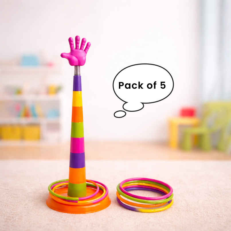 Toyshine Twoinone Ring Toss & Shape Sorter Game