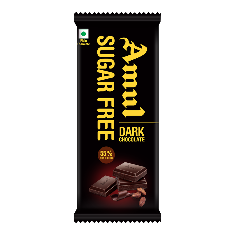 Amul Sugarfree Dark Chocolate Amul Sugarfree Dark Chocolate