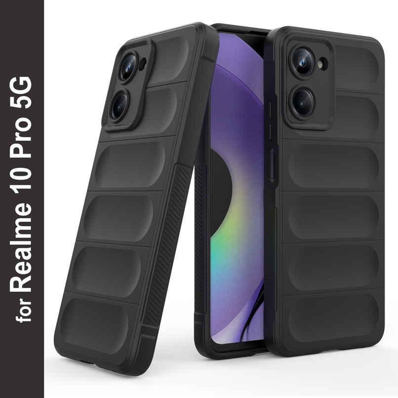 Zapcase Back Cover for Realme 10 Pro 5G | Magic-Black