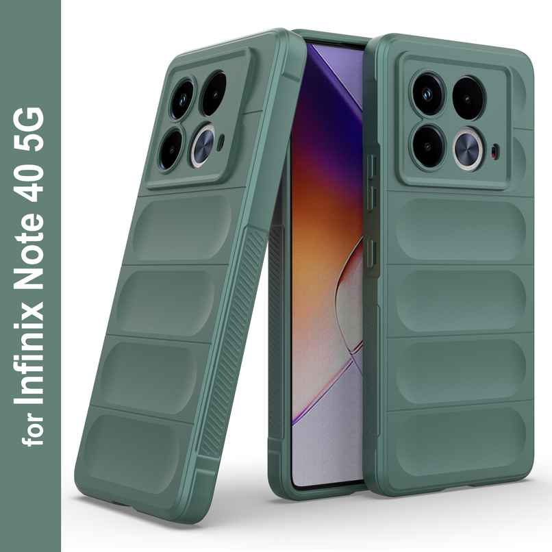 Zapcase Back Cover for Infinix Note 40 5G | Magic-DarkGreen