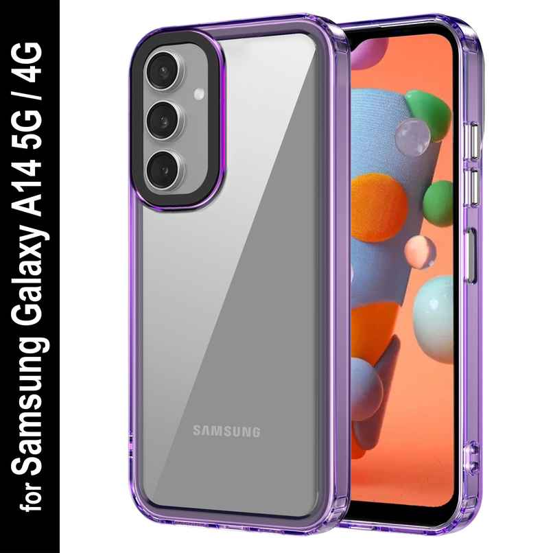 Zapcase Back Cover for Samsung Galaxy A14 5G | Space-Purple