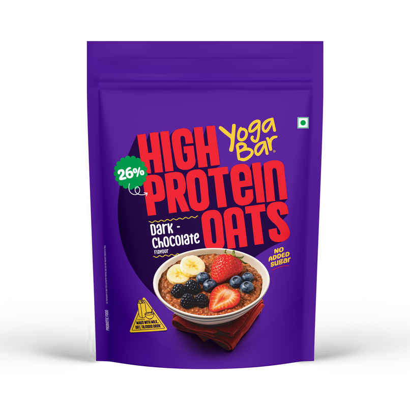 Yoga Bar 26g High Protein Oats | Dark Chocolate | No Added Sugar Yoga Bar 26g High Protein Oats | Dark Chocolate | No Added Sugar