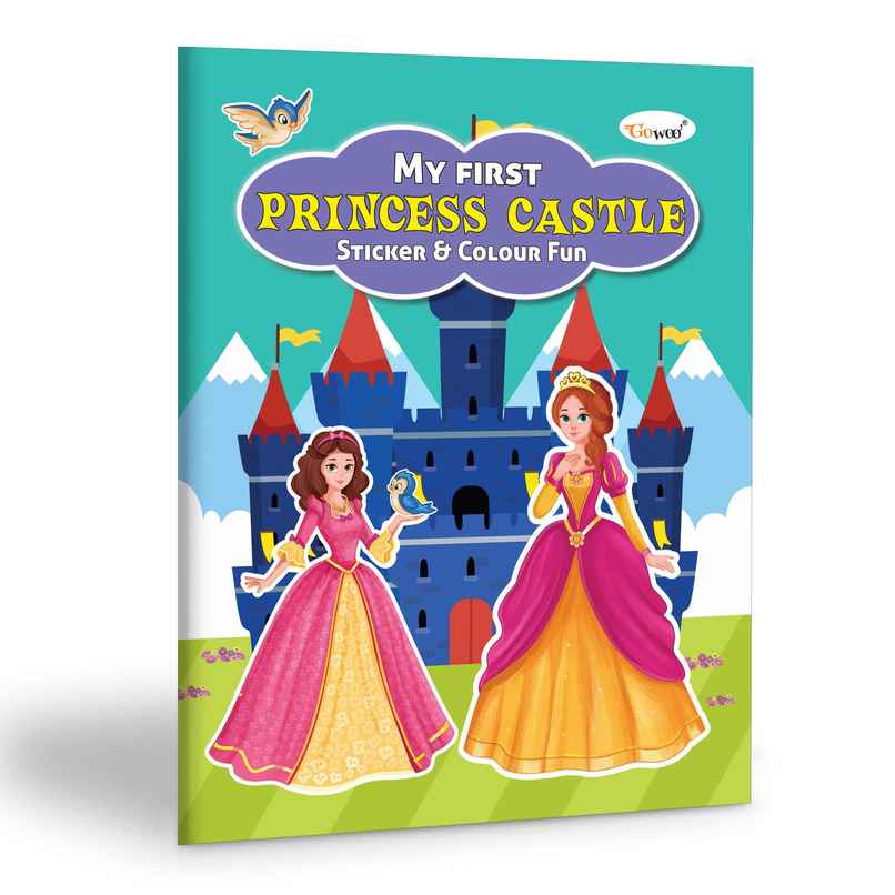 My First Princess Castle Sticker and Colour Fun - Coloring Book for Children, Sticker Coloring Book