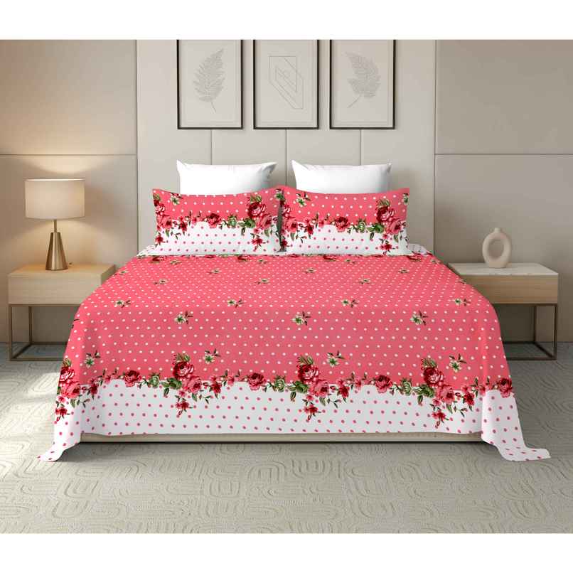 Dream Living 115 GSM Double Bedsheet Set |220 x 250 cm| With 2 Pillow Covers Dream Living 115 GSM Double Bedsheet Set |220 x 250 cm| With 2 Pillow Covers