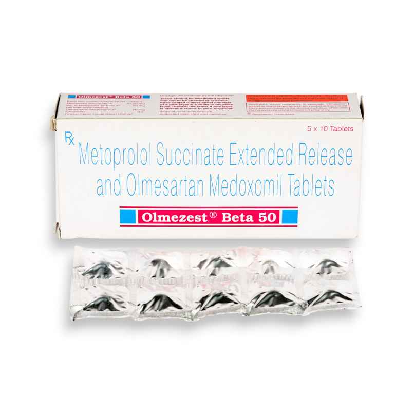 Olmezest Beta 50 Tablet ER Olmezest Beta 50 Tablet ER