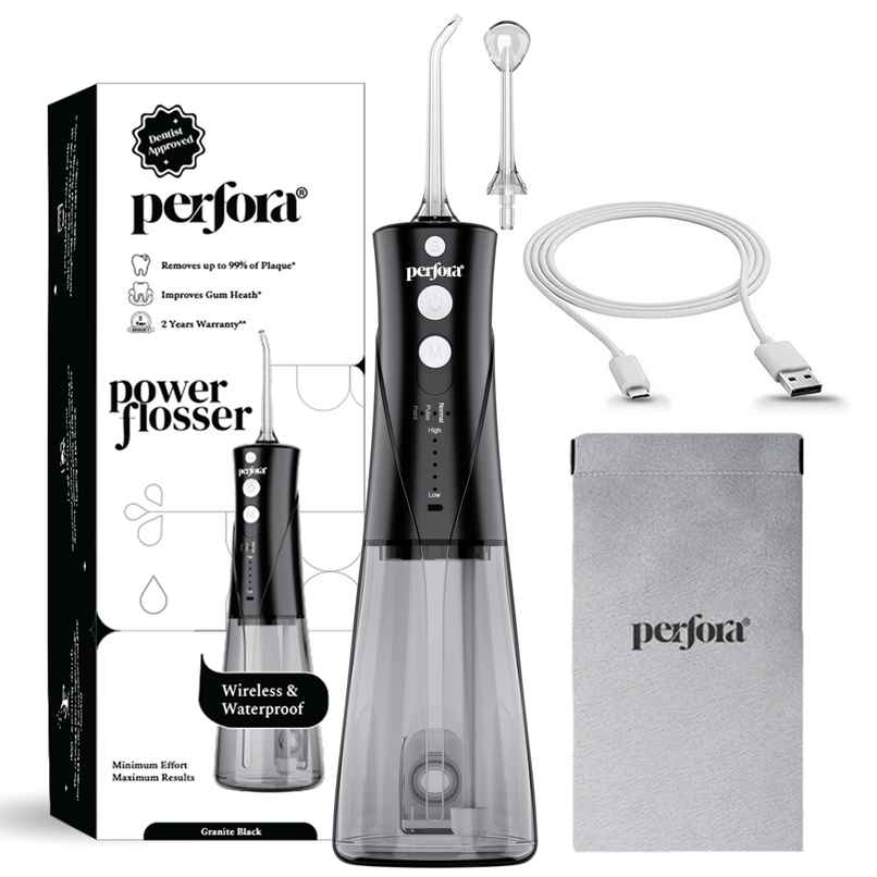 Perfora Power Dental Flosser - 3 Modes & 2 Nozzles Perfora Power Dental Flosser - 3 Modes & 2 Nozzles