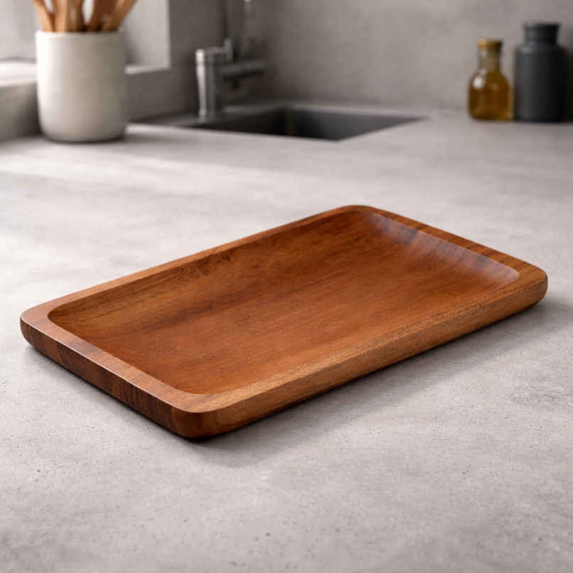 Estoria Collective Acacia Wooden Serving Platter 30x15cm Estoria Collective Acacia Wooden Serving Platter 30x15cm