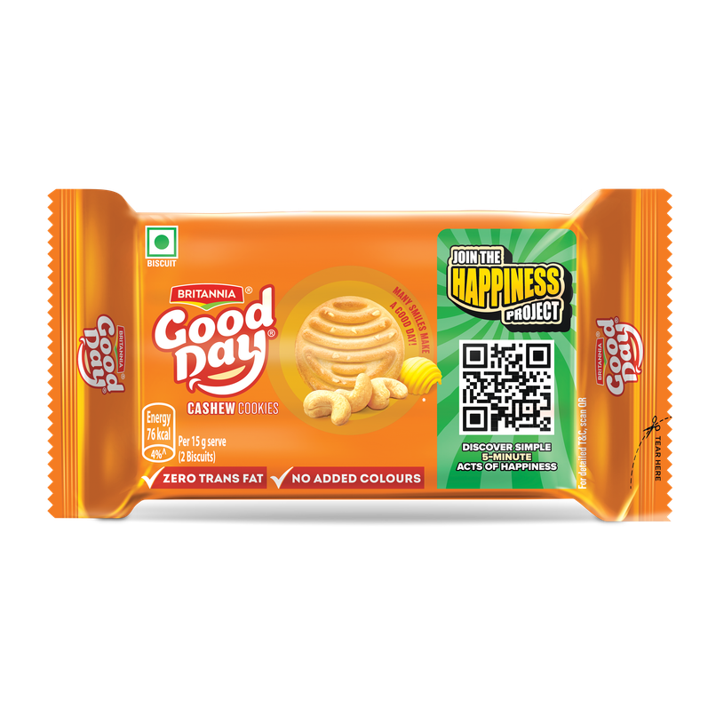 Britannia Good Day Cashew Cookies| Trans Fat-free Britannia Good Day Cashew Cookies| Trans Fat-free