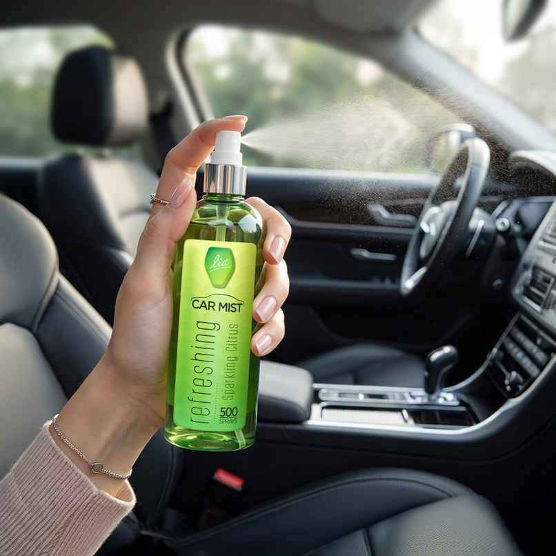 Lia Sparkling Citrus Car Mist/Spary | Long Lasting Air Freshener for Car | From House of Cycle