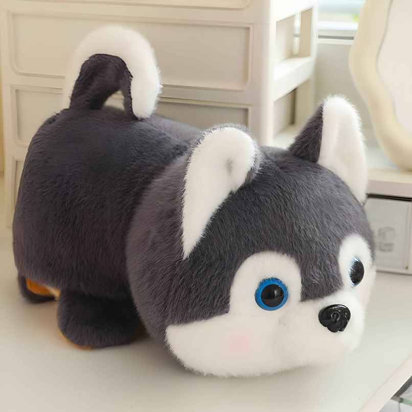 Spanker Reversible Husky Dog Soft Toy 2 in 1 Flip Plush for Kids | 19 cm Spanker Reversible Husky Dog Soft Toy 2 in 1 Flip Plush for Kids | 19 cm
