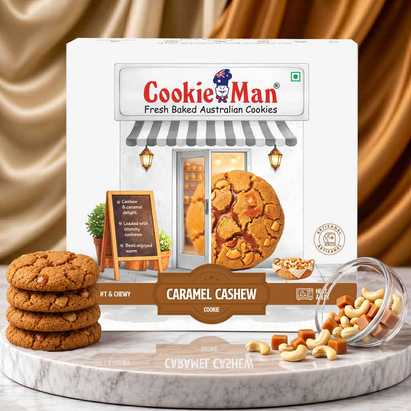 CookieMan Caramel Cashew Soft Dessert Cookie CookieMan Caramel Cashew Soft Dessert Cookie