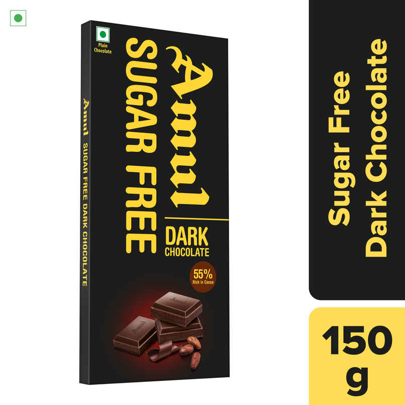 Amul Sugar Free Dark Chocolate | Guilt-Free Indulgence Amul Sugar Free Dark Chocolate | Guilt-Free Indulgence
