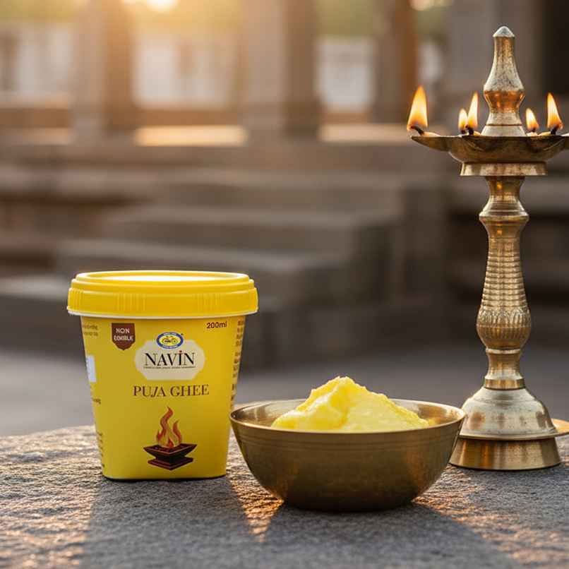 Pure Puja Ghee | Non-Edible Ghee for Diyas, Aarti & Rituals | Cycle