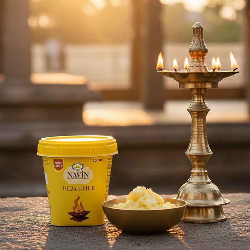 Pure Puja Ghee | Non-Edible Ghee for Diyas, Aarti & Rituals | Cycle