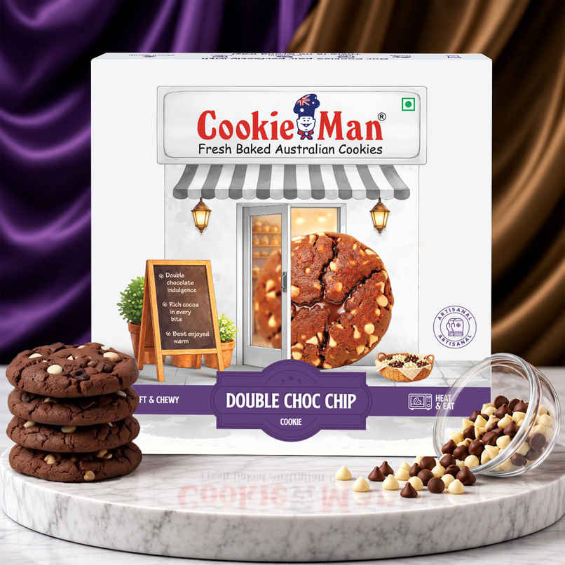 CookieMan Double Choco Chip Soft Dessert Cookie CookieMan Double Choco Chip Soft Dessert Cookie