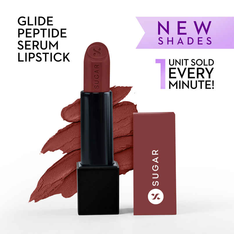 SUGAR Cosmetics Glide Peptide Serum Lipstick | 10 Miami Mocha SUGAR Cosmetics Glide Peptide Serum Lipstick | 10 Miami Mocha