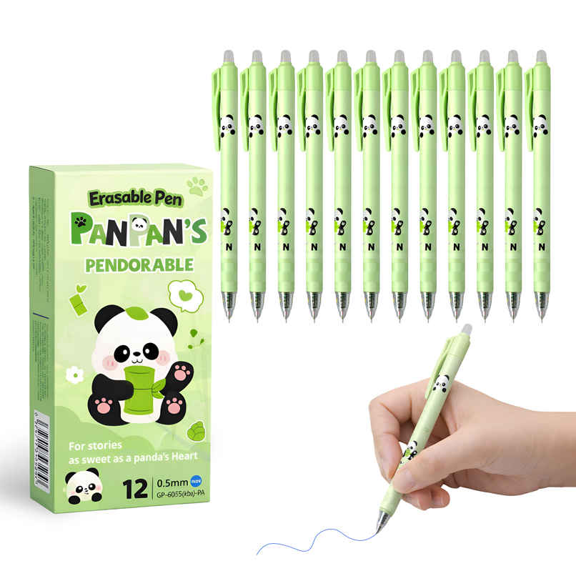Toyshine Panda Theme Retractable Erasable Gel Pen 0.5mm | Blue Ink Toyshine Panda Theme Retractable Erasable Gel Pen 0.5mm | Blue Ink