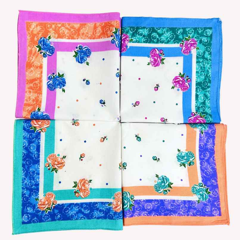 Royal Mart Women's Cotton Handkerchiefs for Daily Use | Multicolour Royal Mart Women's Cotton Handkerchiefs for Daily Use | Multicolour