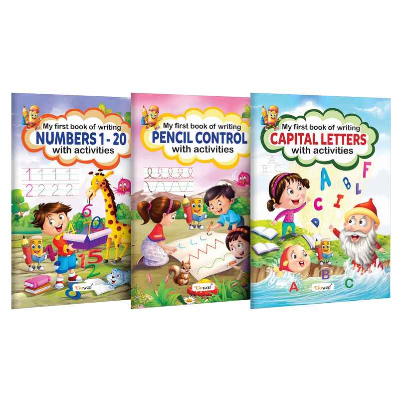 My First Book of Writing Numbers 1-20 | Pencil Control & Capital Letters With Activities- Pack of 3