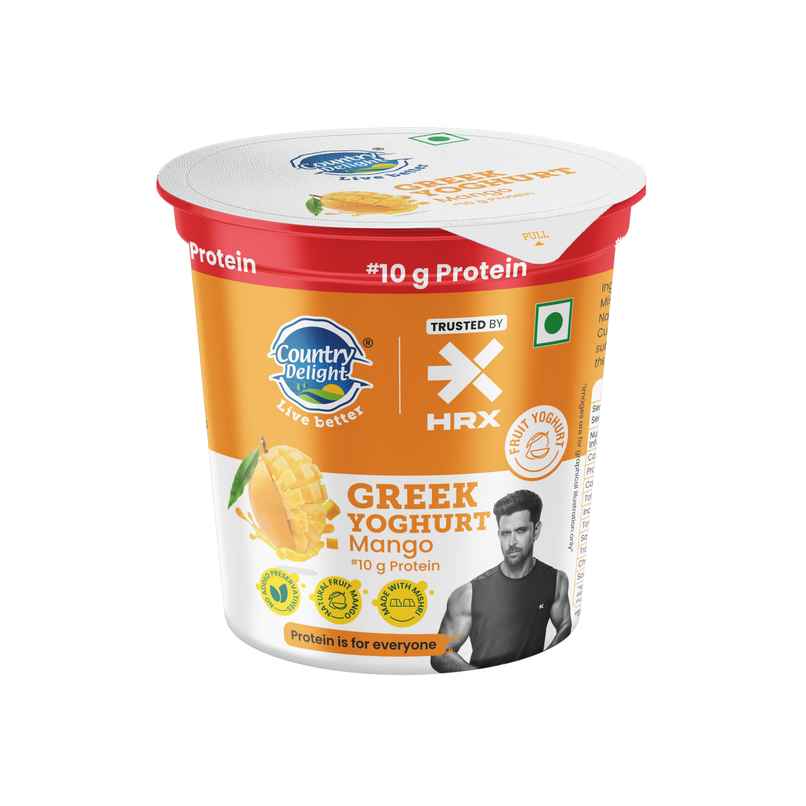 Country Delight 10g Protein Greek Yoghurt | Mango Country Delight 10g Protein Greek Yoghurt | Mango