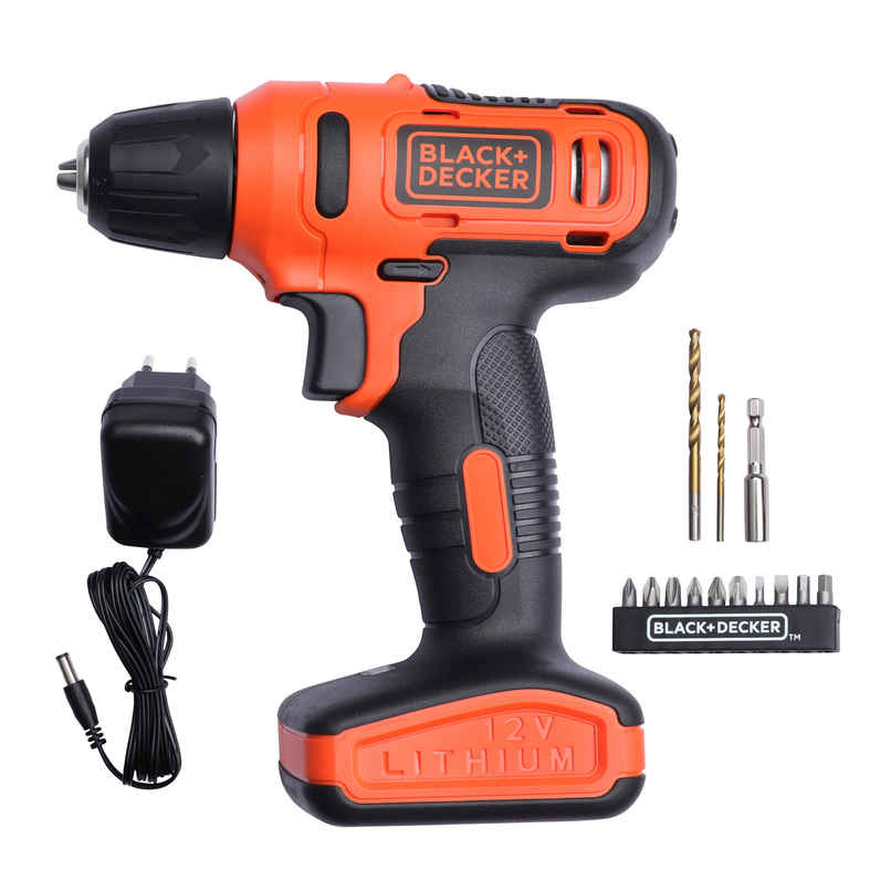 BLACK+DECKER LD12SP-IN 12V 10mm Li-ion Cordless Variable Speed Reversible Drill Machine Driver
