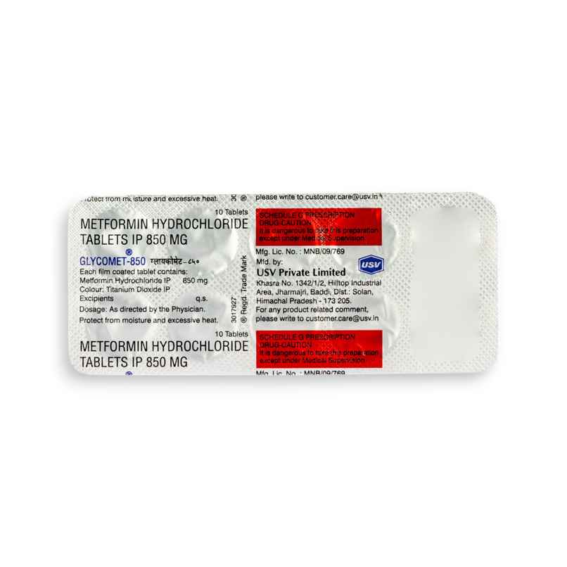 Glycomet-850 Tablet