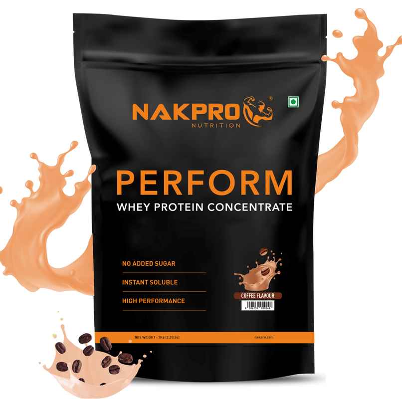 Nakpro Perform Whey Protein Concentrate Coffee 24G Protein 5.3G Bcaa