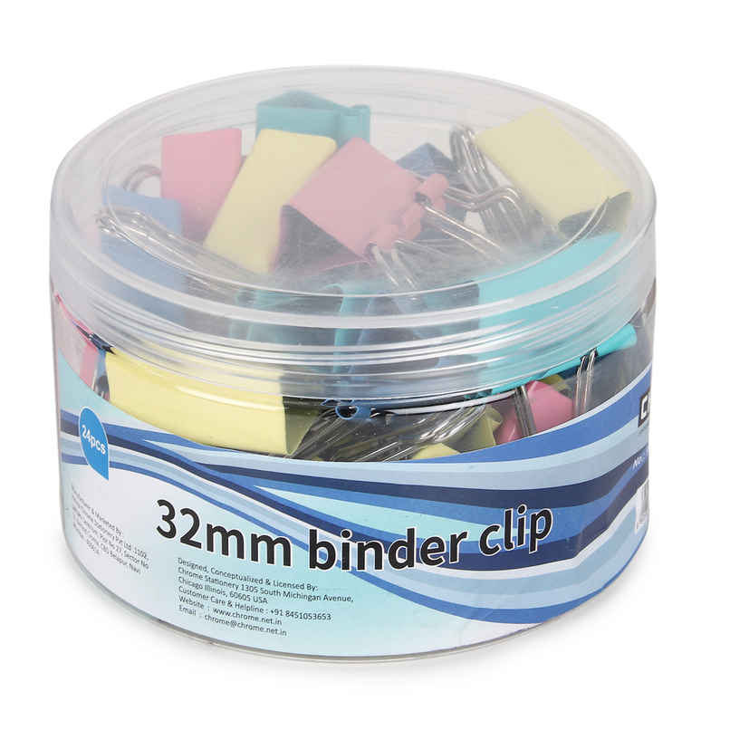 Chrome 9953 Colors Binder Clips 32mm Chrome 9953 Colors Binder Clips 32mm