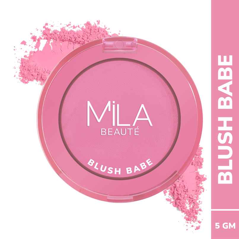 Mila Beaute Blush Babe Powder Blush - 01 Candy Pink