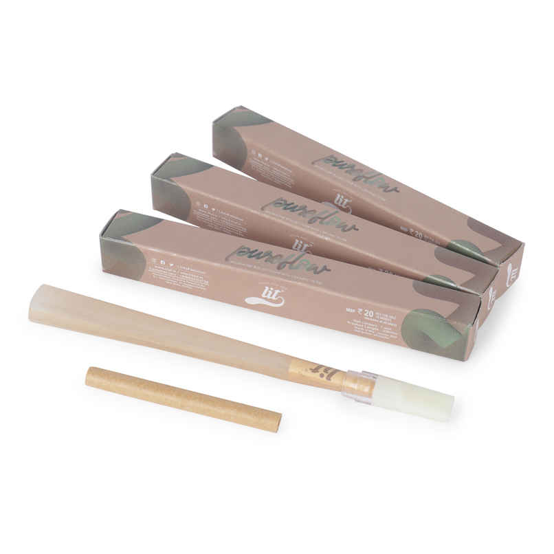 LIT Pure Flow Brown Pre Rolled Cone With Ceremic Filter
