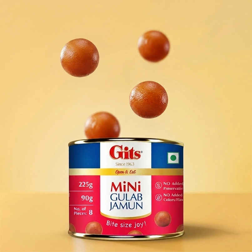 Gits MiNi Gulab Jamun Open & Eat Tin | Soft & Sweet Gits MiNi Gulab Jamun Open & Eat Tin | Soft & Sweet