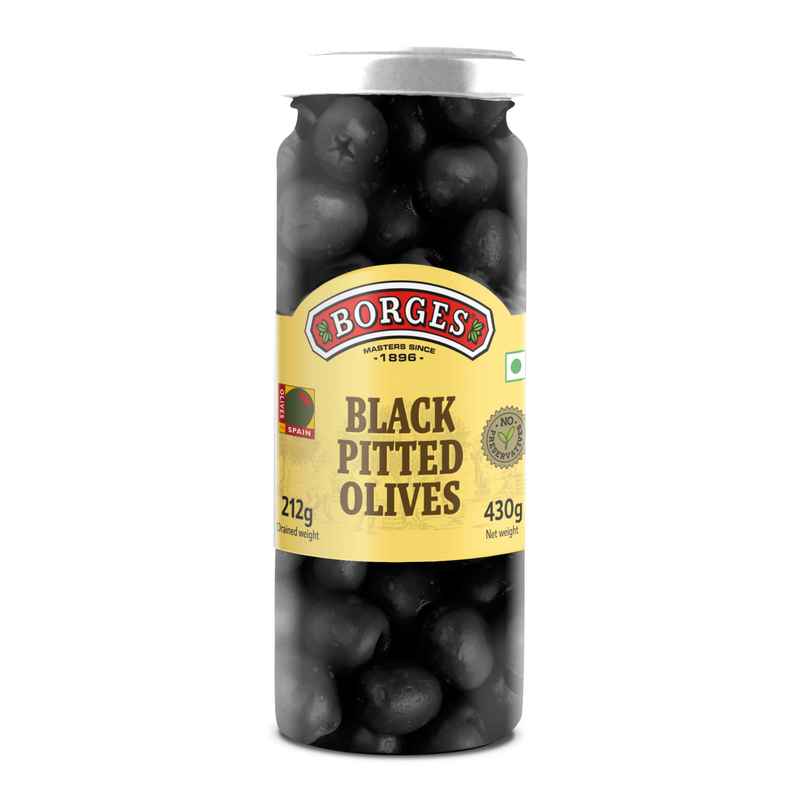 Borges Black Pitted Olives