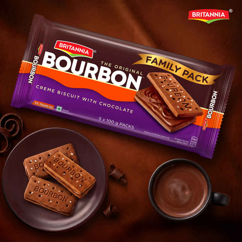 Britannia The Original Bourbon | Creme Biscuit with Chocolate | Chocolatey Indulgence in every layer Britannia The Original Bourbon | Creme Biscuit with Chocolate | Chocolatey Indulgence in every layer